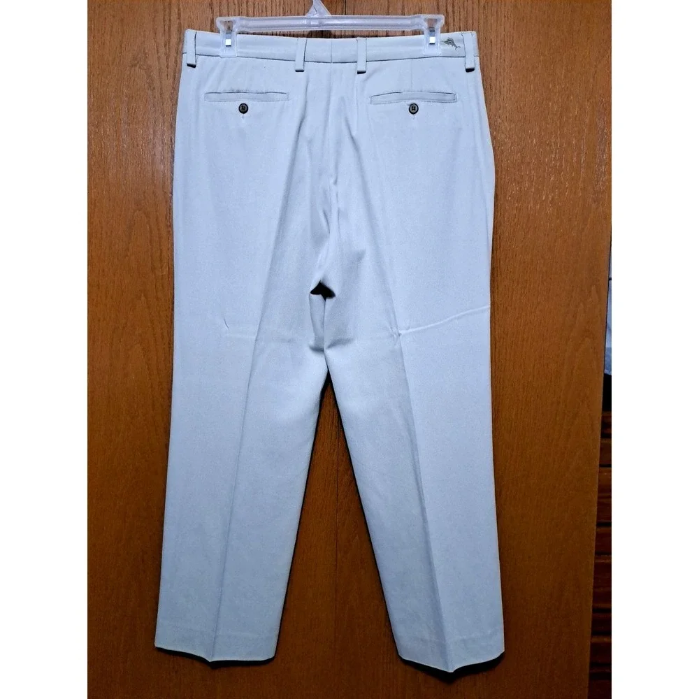 Tommy Bahama Men's Tan Silk Blend Trousers Pants 34x 30